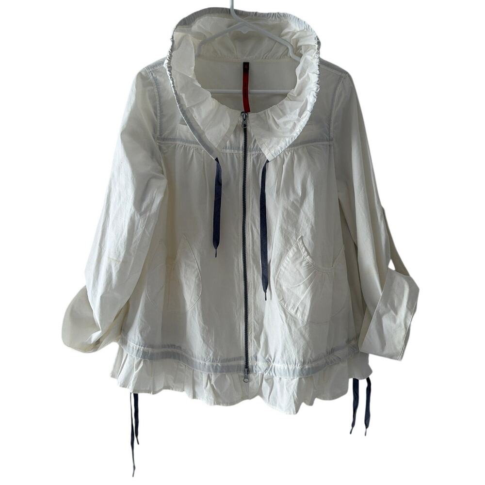 Women's White Full Zip Pockets Cop. Copine Size Taille 2/US Small-XS Portugal